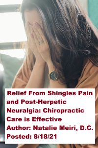person in pain from shingles